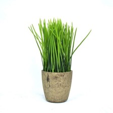 Artificial Grass Plant In grey
