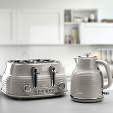 Daewoo Sienna Jug Kettle & 4 Slice Toaster Set 1.7L Rapid Boil Cordless