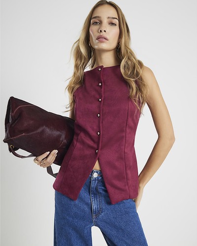 River island womens waistcoat - river,