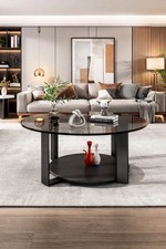 Modern Round Glass Coffee