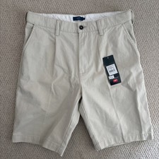 Cotton Traders Ultimate Chino Shorts Light Stone 32" NEW WITH TAGS