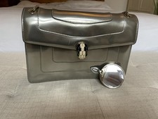 Bvlgari Silver Serpenti Calf Leather Shoulder Bag Preowned