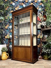 Antique Mahogany Glazed Door