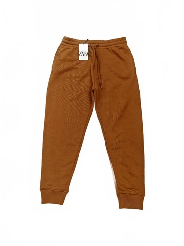 Zara brown cotton tan cuffed