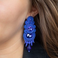 Handmade Cobalt Blue Soutache