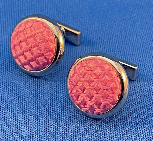 Vintage thomas pink cufflinks - pink,
