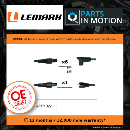 Leads ignition cables - cables, set