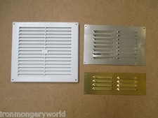 IN 3 SIZES Louvre Air Vent Louvered Ventilation Ducting Grille Cover LARGE SMALL
