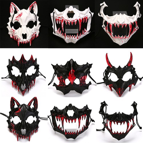 Half face blood - mask, dragon