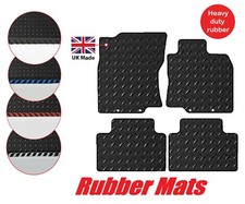 Tailored Car 3mm Rubber Mats, fits Nissan X-Trail 2014 to 2020, 4 pcs Set