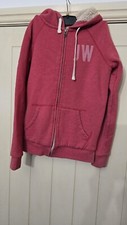 Jack Wills Red Zipped Hoodie