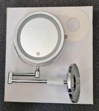 Extendable Wall-Mounted Bathroom Mirror 360° Rotation Double-Sided 10X/1X