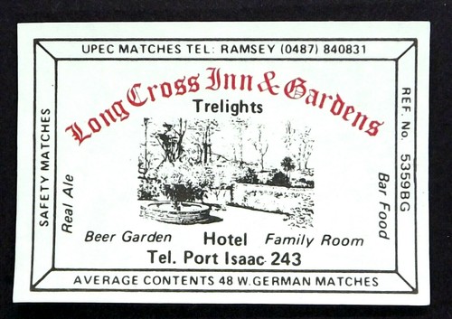 Matchbox label upec - label, pub