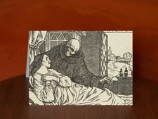 Death the Leech by William Strang (1902) - A5 Art Print Greeting Card