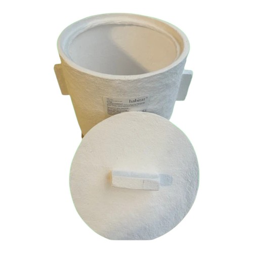 Cotton mache storage pots - cotton,