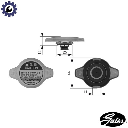 Cap radiator rc134 - cap, for