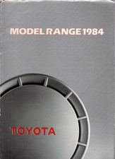 Toyota Range 1983-84 UK Market Sales Brochure Starlet Corolla Celica Camry Supra