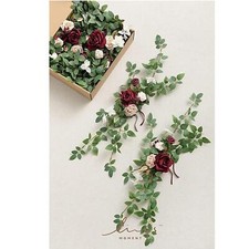  Wedding Aisle Pew Flowers Chair Decorations Artificial Flowers Arrangement