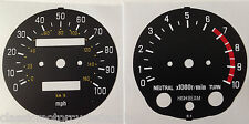 YAMAHA XT500 SPEEDOMETER AND TACHOMETER CLOCK FACE RESTORATION DECALS 78 - 84 2