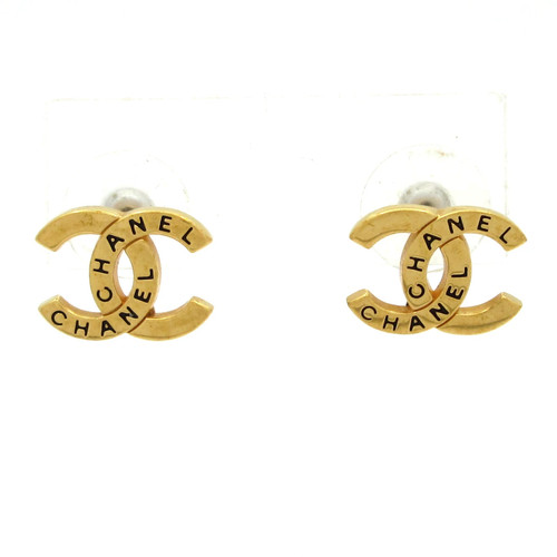Chanel gold hardware earrings - chanel,
