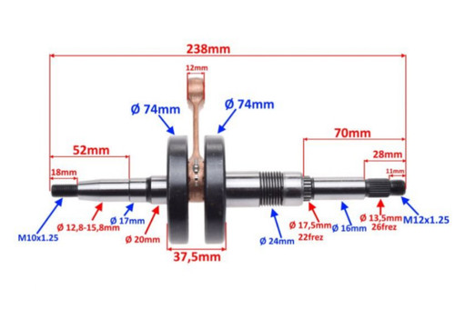 Crankshaft for suzuki katana - crankshaft,