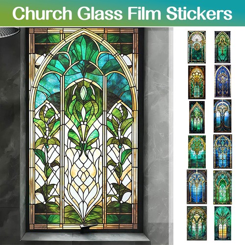 Retro art glass church film - glass,