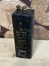 Military No.12 1.5v 1962 Vintage Battery For Display Or Rebuild- SP198