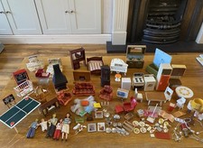 Lundby Vintage Dolls House Furniture Job Lot Dolls Kitchen Living Room Etc