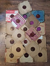 18 x OKEH Blues 78 rpm inc Mamie Smith Crazy Blues Shellac Discs Records Vintage