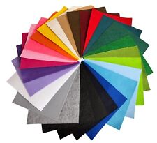 EXTRA THICK FELT 3mm Polyester Plain Colour Craft Bag Felt 25cm x 30cm SHEETS