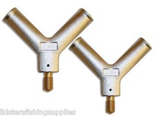 2 X LANDING NET LARGE ALLOY METAL V SPREADER BLOCK CARP FISHING TACKLE LIDSTERS