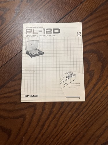 Original pioneer 12d - original, pl-12d