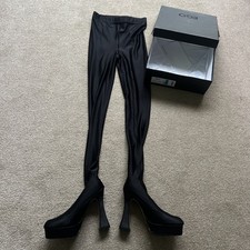 EGO Hypnosis over knee legging boots black - Christmas Party outfit New uk 3 