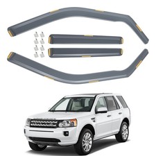 For Land Rover Freelander MK2 2006-2014 5 Door SUV Wind Deflectors Tinted + Clip