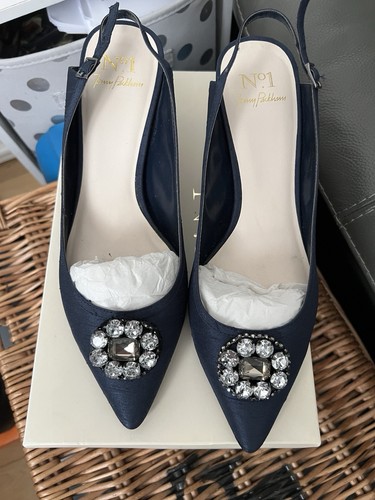 Jenny packham navy - kitten, heel