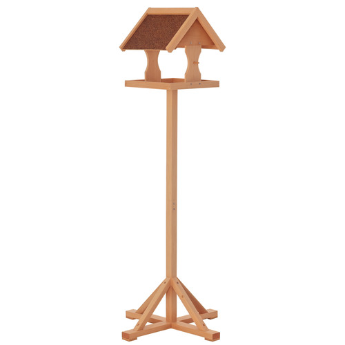 Pawhut wooden bird feeder - pawhut,