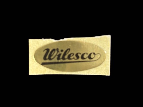 New wilesco logo oval sticker - oval,