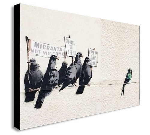 Banksy anti immigrant keep - banksy,