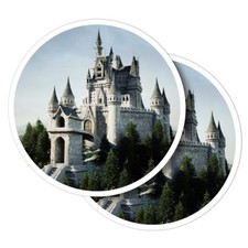 2x Vinyl Stickers Old