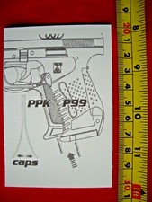 OO7 JAMES BOND LONE STAR WICKE WALTHER PPK P99 TOY CAP GUN INSTRUCTION CARD 007