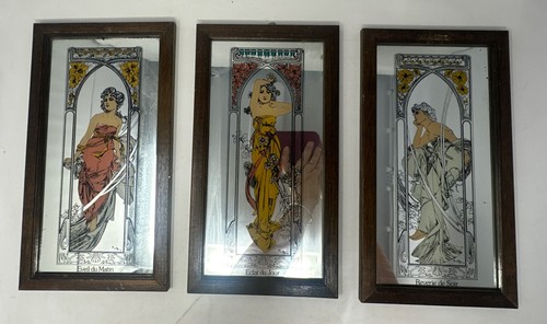Glass mirrors alphonse mucha - alphonse,