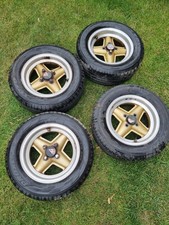 Revolution 4 Spoke 5.5 X 13 Lightweight alloy wheels with good tyres Fiat Lancia
