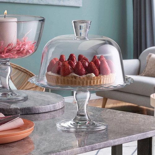 Elegant footed cake stand with - elegant,