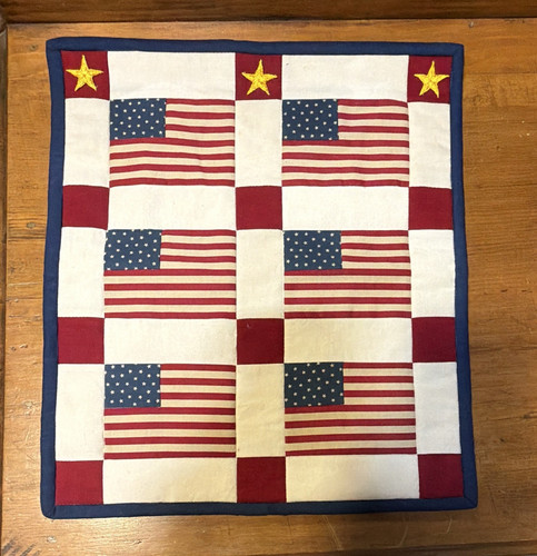 Handmade american flag wall - american,
