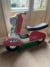 Vintage Wooden Fairground Circus Scooter Bike Ride On Fairground FULLY RESTORED