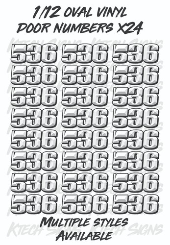 24x door numbers - door,
