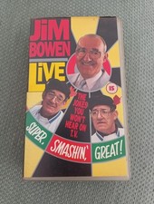 Jim Bowen Live (At The Coast) Jokes Stand-up VHS Video Tape Cassette Blackpool