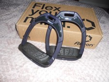 Flexon stirrups - adult - Navy/Navy - Black insert