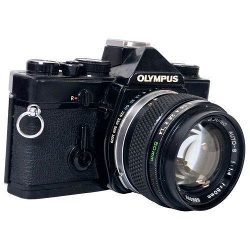 Olympus black om system - olympus, om-system
