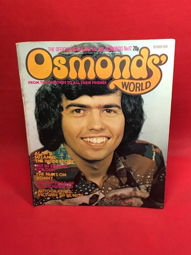 Osmonds world magazine october - osmonds,